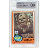 Peter Mayhew Autographed 1977 Topps Star Wars #290 BAS Authenticated Card with "Chewbacca" Inscription