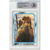 Peter Mayhew Star Wars Autographed 1980 Topps The Empire Strikes Back #158 BAS Authenticated Card with "Chewbacca" Inscription - The Steve Grad Collection