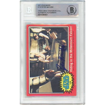 Peter Mayhew Autographed 1977 Topps Star Wars Chewbacca #115 BAS Authenticated Card