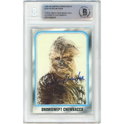 Peter Mayhew Star Wars Autographed 1980 Topps The Empire Strikes Back #238 BAS Authenticated Card - The Steve Grad Collection