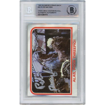 Peter Mayhew Star Wars Autographed 1980 Topps The Empire Strikes Back Silver Signature #89 BAS Authenticated Card - The Steve Grad Collection