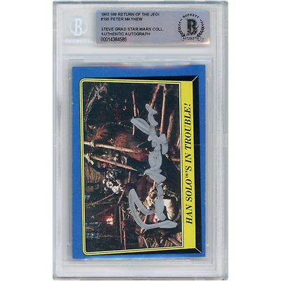 Peter Mayhew Star Wars Autographed 1983 Topps Return Of The Jedi #195 BAS Authenticated Card - The Steve Grad Collection