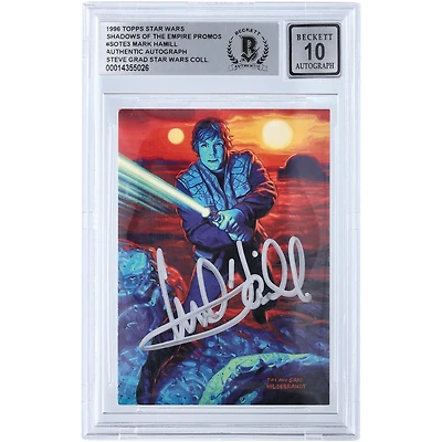 Mark Hamill Star Wars Autographed 1996 Topps Shadows Of The Empire #SOTE3 BGS Authenticated 10 Card