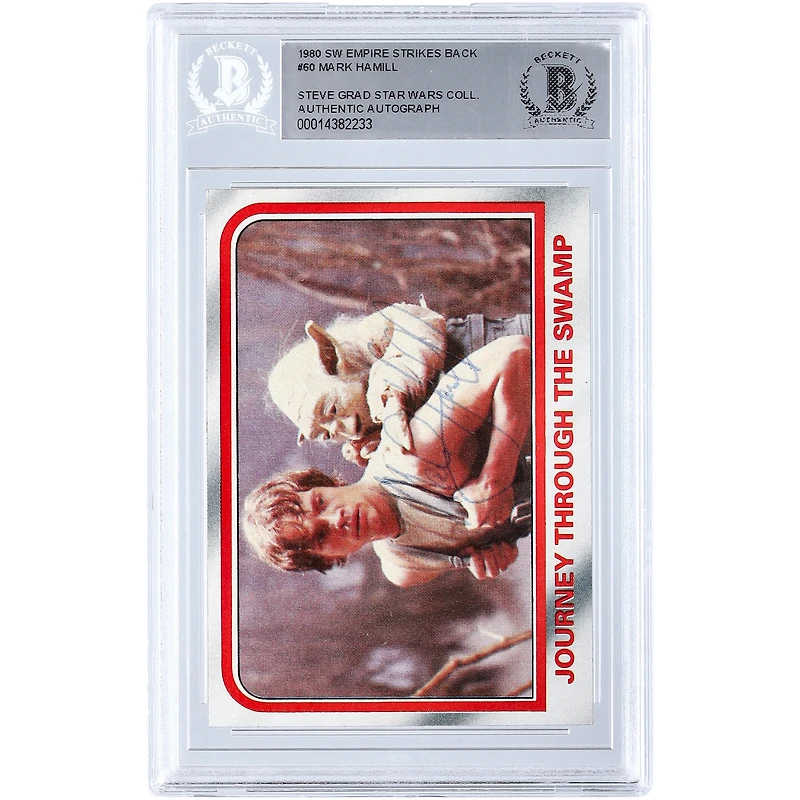 Mark Hamill The Empire Strikes Back Autographed 1980 Topps Empire Strikes Back #60 BGS Authenticated Card