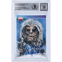 Peter Mayhew Star Wars Autographed 1993-95 Topps Galaxy #135 BGS Authenticated 10 Card with "Chewbacca" Inscription