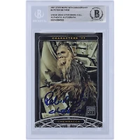 Peter Mayhew Star Wars Autographed 2007 Topps 30th Anniversary #9 BGS Authenticated Card with "Chewbacca" Inscription
