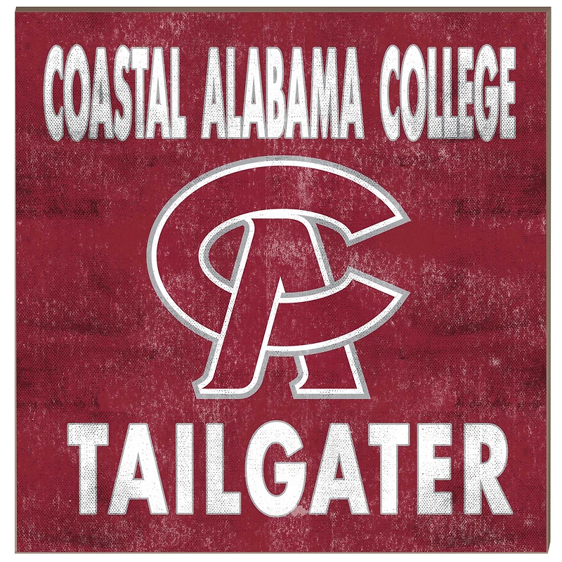 Coastal Alabama Community College 10" x 10" Team Color Tailgater Sign