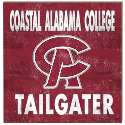 Coastal Alabama Community College 10" x 10" Team Color Tailgater Sign