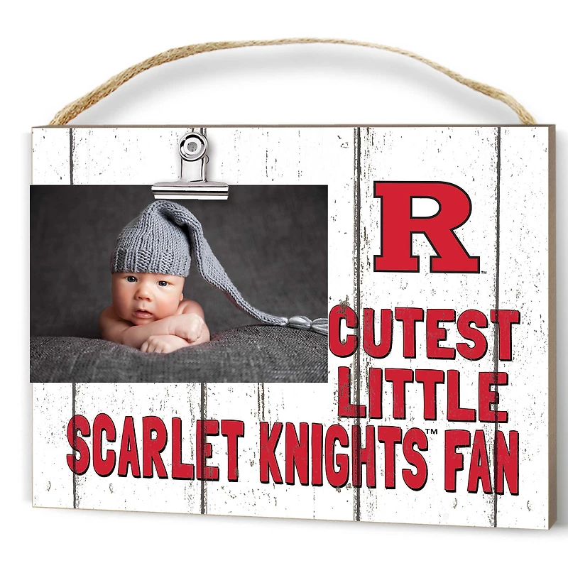 Rutgers Scarlet Knights 8'' x 10'' Cutest Little Weathered Logo Clip Photo Frame