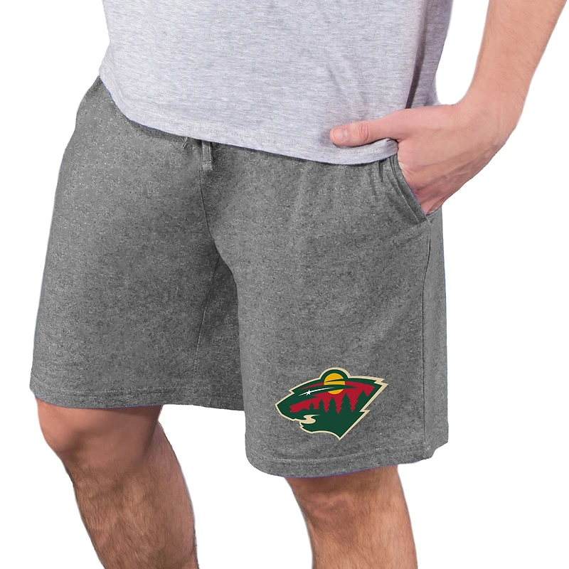 Men's Concepts Sport  Charcoal Minnesota Wild Quest Knit Jam Shorts