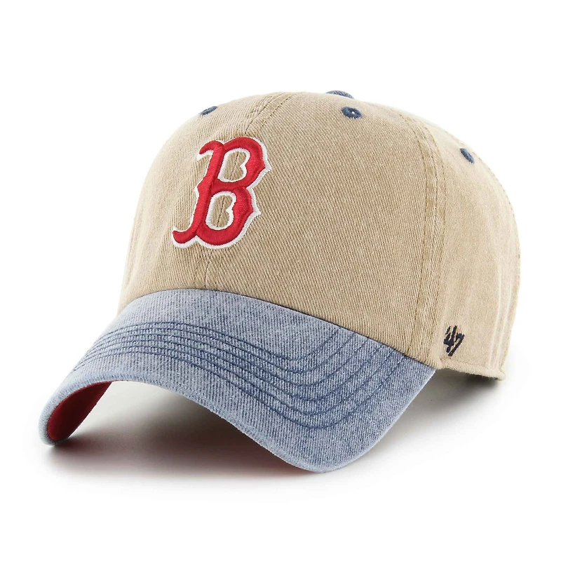 Men's '47 Khaki Boston Red Sox Eldin Two-Tone Adjustable Hat