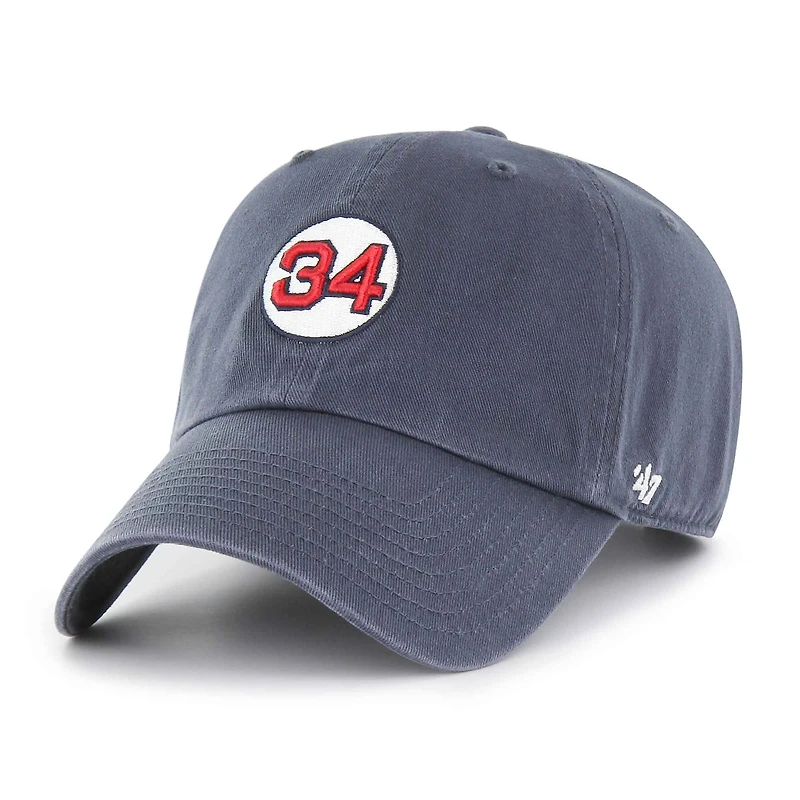 Men's '47 David Ortiz Navy Boston Red Sox #34 Adjustable Hat