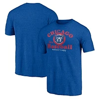 Men's Heather Royal Chicago Cubs Cooperstown Collection Our Game Tri-Blend T-Shirt