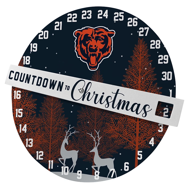 Pegasus Chicago Bears Countdown to Christmas Wall Sign