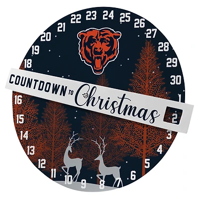 Pegasus Chicago Bears Countdown to Christmas Wall Sign