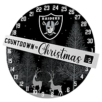 Pegasus Las Vegas Raiders Countdown to Christmas Wall Sign