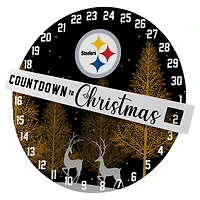 Pegasus Pittsburgh Steelers Countdown to Christmas Wall Sign