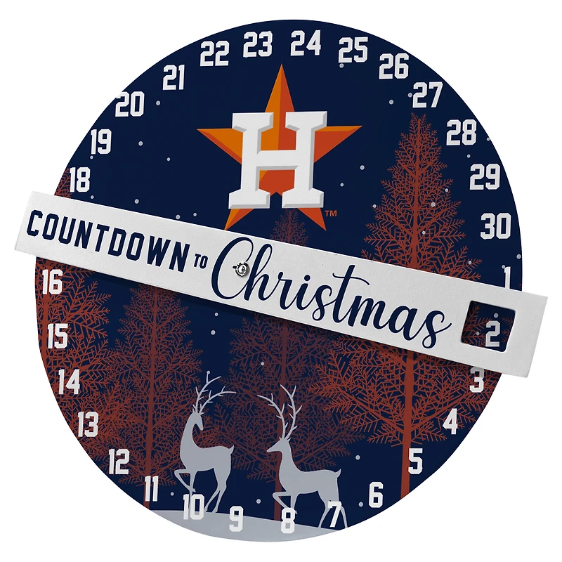 Pegasus Houston Astros Countdown to Christmas Wall Sign