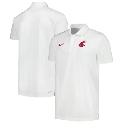 Men's Nike White Washington State Cougars Sideline Polo