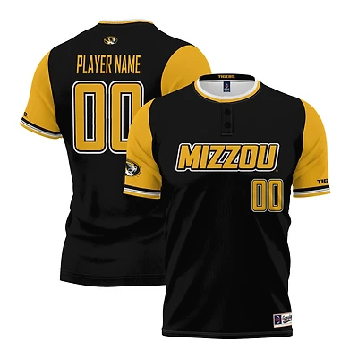Unisex GameDay Greats  Black Missouri Tigers  NIL Pick-A-Player Lightweight Softball Jersey