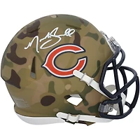 Noah Sewell Chicago Bears Autographed Riddell Camo Speed Mini Helmet