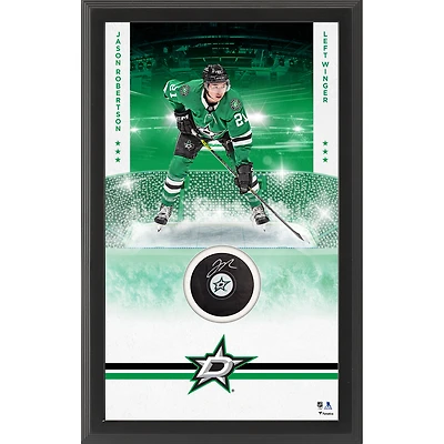 Jason Robertson Dallas Stars Autographed Framed Hockey Puck Shadowbox
