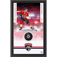 Matthew Tkachuk Florida Panthers Autographed Framed Hockey Puck Shadowbox