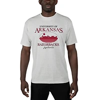 Men's Uscape Apparel  Gray Arkansas Razorbacks Sustainable Renew T-Shirt