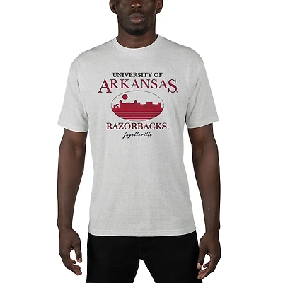 Men's Uscape Apparel  Gray Arkansas Razorbacks Sustainable Renew T-Shirt