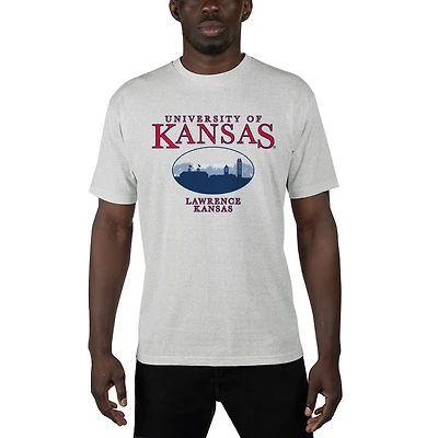 Men's Uscape Apparel  Gray Kansas Jayhawks Sustainable Renew T-Shirt