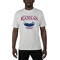 Men's Uscape Apparel  Gray Kansas Jayhawks Sustainable Renew T-Shirt