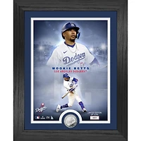 Highland Mint Mookie Betts Los Angeles Dodgers  13" x 16" Silver Coin Photo Mint