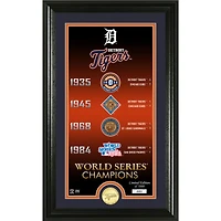 Highland Mint  Detroit Tigers Four-Time World Series Champions 12" x 20" Legacy Supreme Bronze Coin Photo Mint