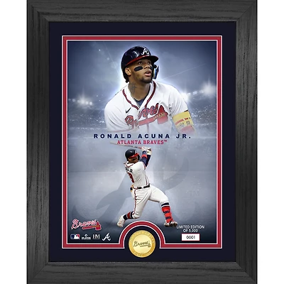 Highland Mint Ronald Acuña Jr. Atlanta Braves 13" x 16" Bronze Coin Photo Mint