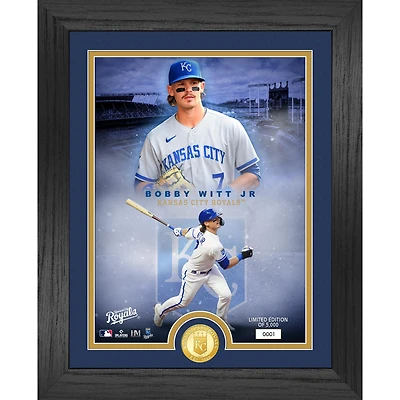 Highland Mint Bobby Witt Jr. Kansas City Royals  13" x 16" Bronze Coin Photo Mint