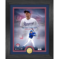 Highland Mint Corey Seager Texas Rangers  13" x 16" Bronze Coin Photo Mint