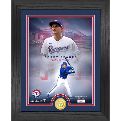 Highland Mint Corey Seager Texas Rangers  13" x 16" Bronze Coin Photo Mint