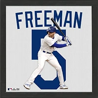 Highland Mint Freddie Freeman Los Angeles Dodgers  13'' x 13'' Impact Jersey Framed Photo