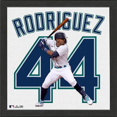 Highland Mint Julio Rodriguez Seattle Mariners  13'' x 13'' Impact Jersey Framed Photo