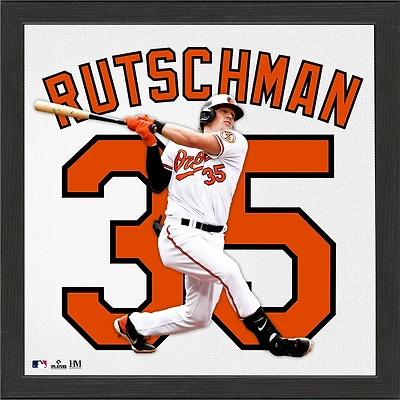 Highland Mint Adley Rutschman Baltimore Orioles  13'' x 13'' Impact Jersey Framed Photo
