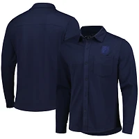 Men's Antigua Navy USMNT Streamer Diamond Button-Up Shacket