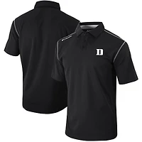 Men&#x27;s Columbia  Black Duke Blue Devils Omni-Wick Shotgun Polo