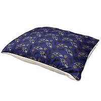 Pegasus  Baltimore Ravens 35" x 44" Bones Sherpa Pet Bed