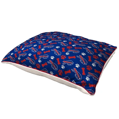 Pegasus  Buffalo Bills 35" x 44" Bones Sherpa Pet Bed
