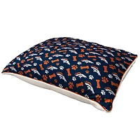 Pegasus  Denver Broncos 35" x 44" Bones Sherpa Pet Bed