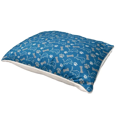 Pegasus  Detroit Lions 35" x 44" Bones Sherpa Pet Bed