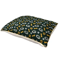 Pegasus  Green Bay Packers 35" x 44" Bones Sherpa Pet Bed