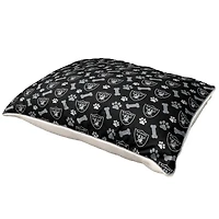 Pegasus  Las Vegas Raiders 35" x 44" Bones Sherpa Pet Bed
