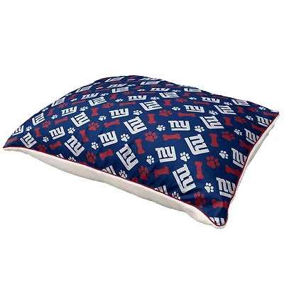 Pegasus  New York Giants 35" x 44" Bones Sherpa Pet Bed