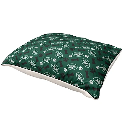 Pegasus  New York Jets 35" x 44" Bones Sherpa Pet Bed